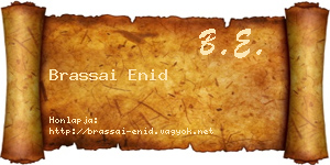 Brassai Enid névjegykártya